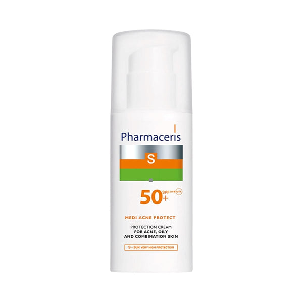 Pharmaceris S Protection Cream SPF 50+ Face Sunscreen Lightweight Matte Formula 50 ml
