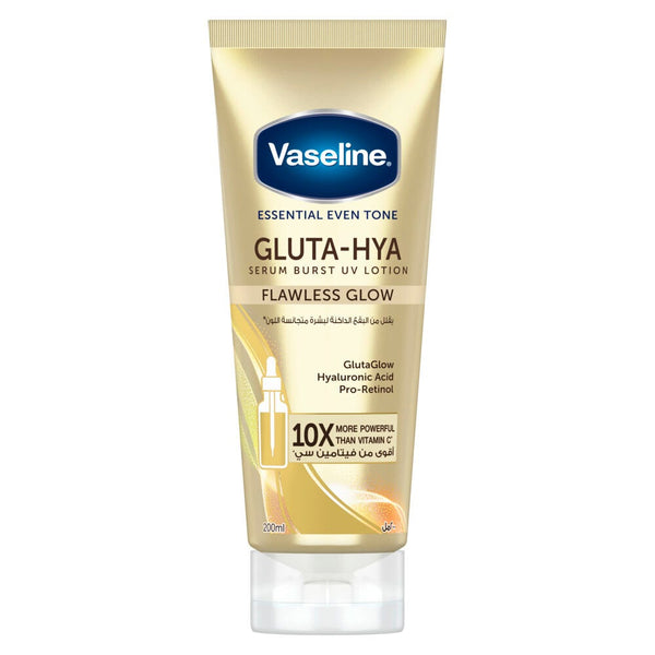 Vaseline Essential Even Tone Body Lotion Gluta-Hya Serum Burst UV 200ml