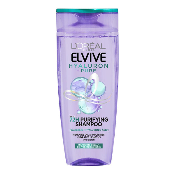 L'Oreal Paris Elvive Hyaluron Pure Shampoo Liquid Salicylic Acid Oily Hair 200ml