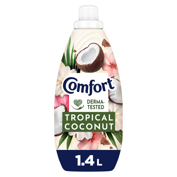 Comfort Naturals Fabric Softener Liquid Tropical Coconut Floral Notes 1.4L