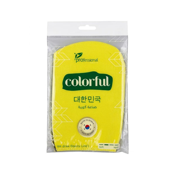 Colorful Loofah Shower Bath Sponge, Body Cleansing and Exfoliating Scrubber, Made in Korea