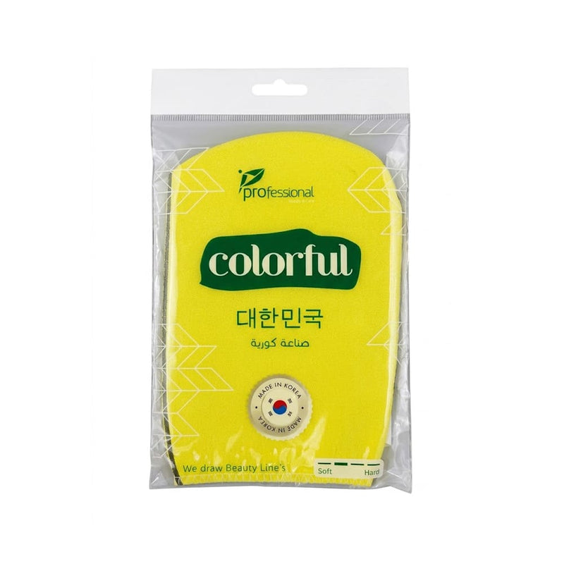 Colorful Loofah Shower Bath Sponge, Body Cleansing and Exfoliating Scrubber, Made in Korea