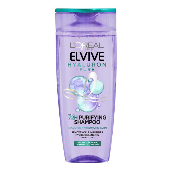 L'Oreal Paris Elvive Hyaluron Pure Purifying Shampoo Salicylic Acid Hyaluronic Acid 600 ml
