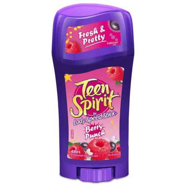 Lady Speed Stick Teen Spirit Deodorant Stick Berry Punch Scent