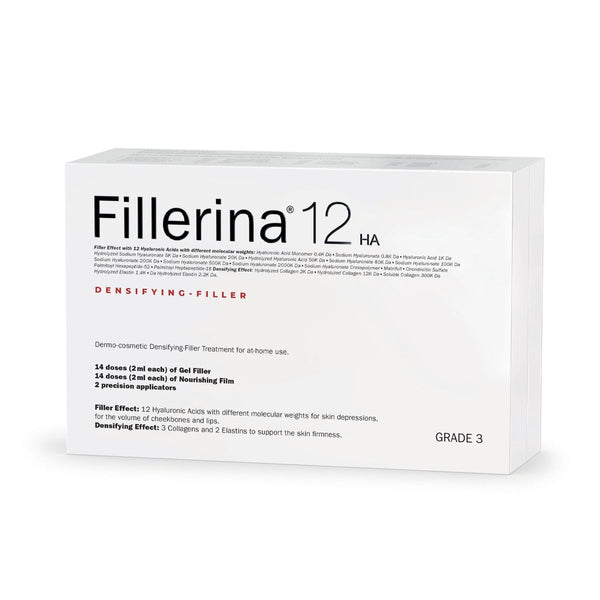 Labo Fillerina 12HA Densifying-Replenishing Grade 3 Facial Filler Gel and Nourishing Film, 14 Doses, 56 ml