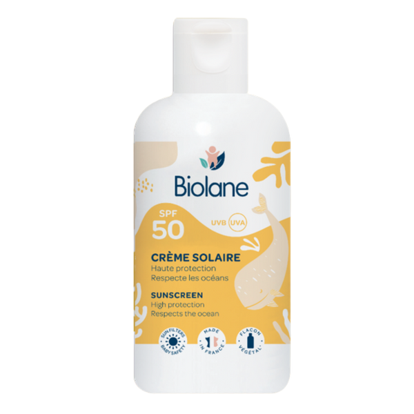 Biolane SPF50 Sun Cream Water-Resistant UVA/UVB Protection Baby 125ml