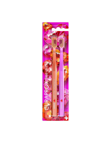 Curaprox CS 5460 Love Edition Ultra Soft Toothbrush 2-Piece Set