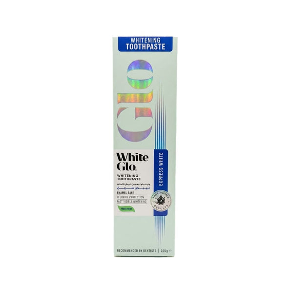 White Glo Fast Whitening Toothpaste for Surface Stains, 205g