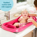 The First Years Sure Comfort Newborn to Toddler Bath Tub With Mesh Whale Sling, Pink, 1 Pc