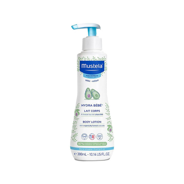 Mustela Hydra Bebe Body Lotion with Avocado Oil and Vitamin E, 300 ml