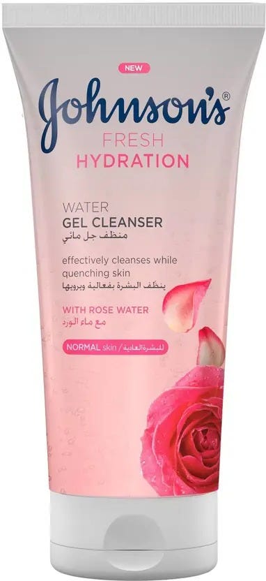 Johnson Fresh Hydration Water Gel Cleanser Rose Water 150 ml