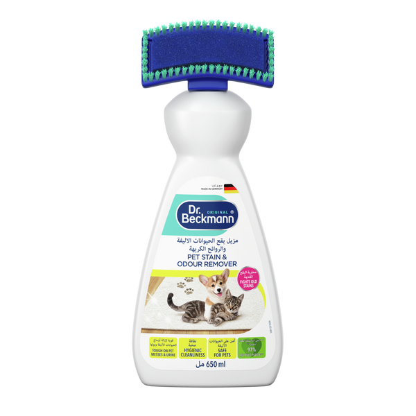 Dr. Beckmann Carpet Pet Stain & Odour Remover Liquid with Brush Applicator 650ml