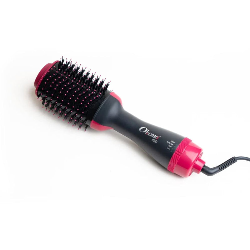 Okema OK-729 Hot Air Brush Hair Styler, Ionic Technology, Ceramic Heater, 1200W