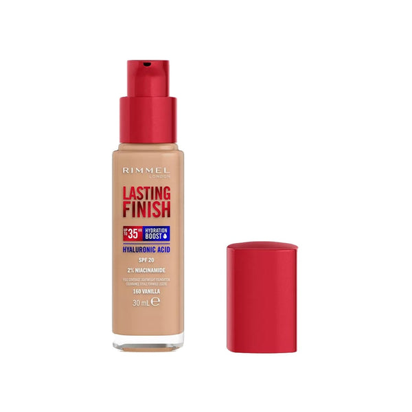 Rimmel London Lasting Finish Foundation Natural Finish Hyaluronic Acid Vitamin E Vanilla 160 30 ml