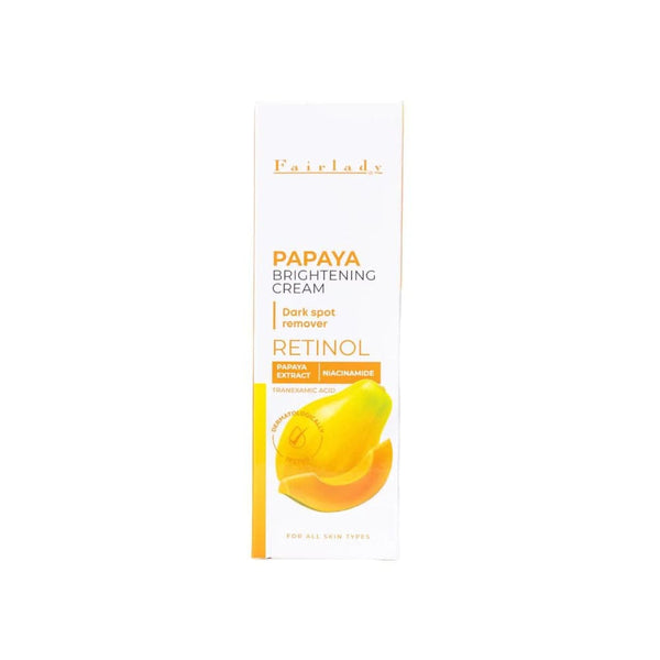 Fairlady Papaya Cream, Lightweight Hydrating Even-Tone Face Cream, Papaya Extract, 50g