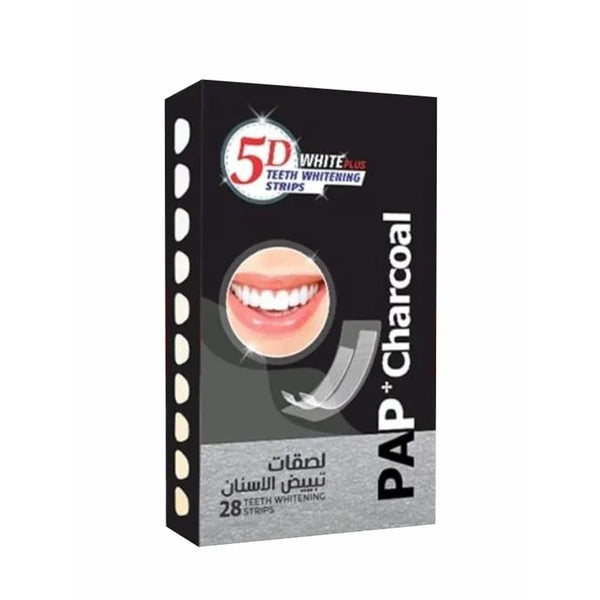 5D Charcoal Brightening Teeth Strips, 28 Strips