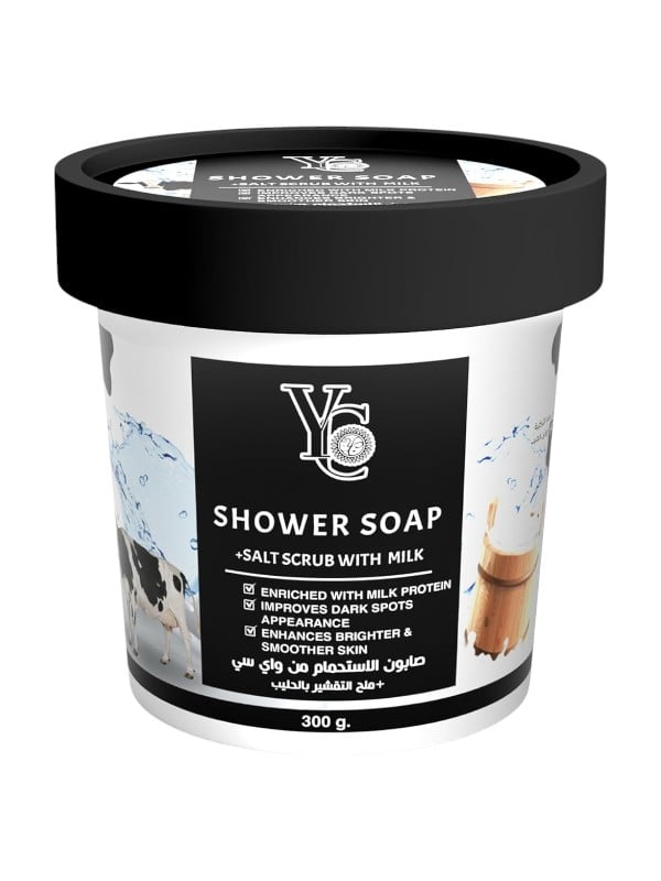 YC - YC Milk Exfoliating Bath Soap with Salt, 300 g