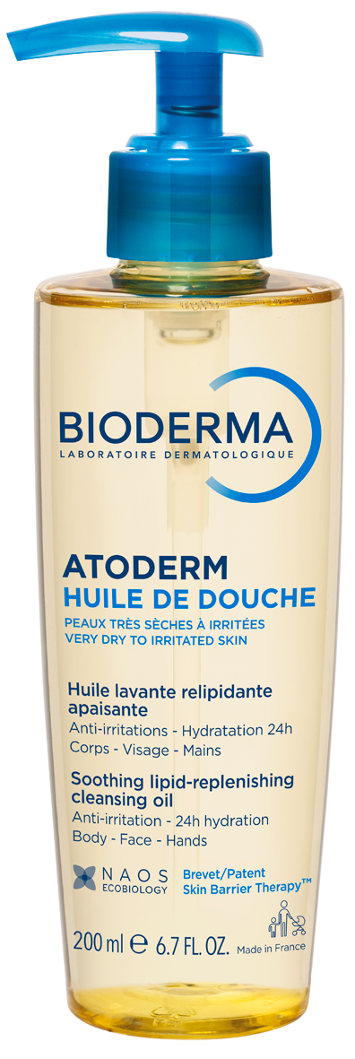 Bioderma Atoderm Nourishing Cleansing Oil Shower Oil, Vitamin PP, 200ml