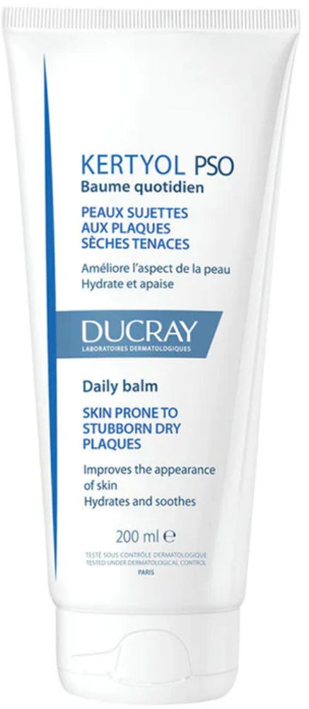Ducray Kertyol Daily Moisturizing Balm Cream with Glycerin and Polidocanol 200ml