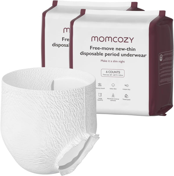 Momcozy Postpartum Disposable Underwear Soft Stretchable Absorbent 12 Pieces