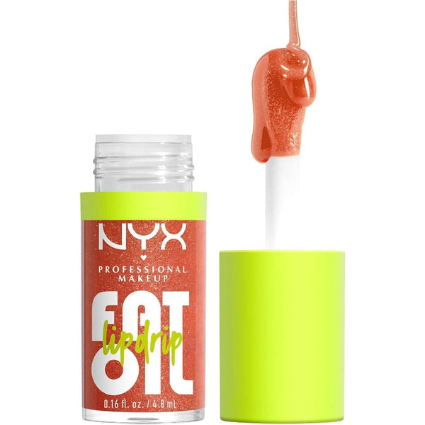 NYX Fat Oil Lip Drip Gloss, Glossy Finish, Shade 06 Follow Back, 4.8 ml