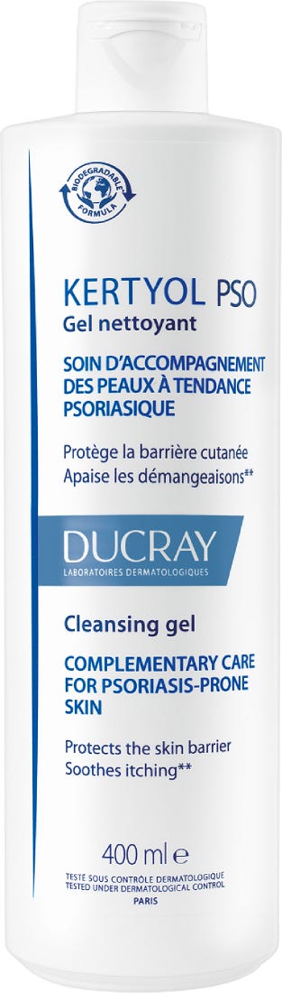 Ducray Kertyol P.S.O. Cleansing Gel Liquid Gentle Keratolytic Skin Cleanser 400ml