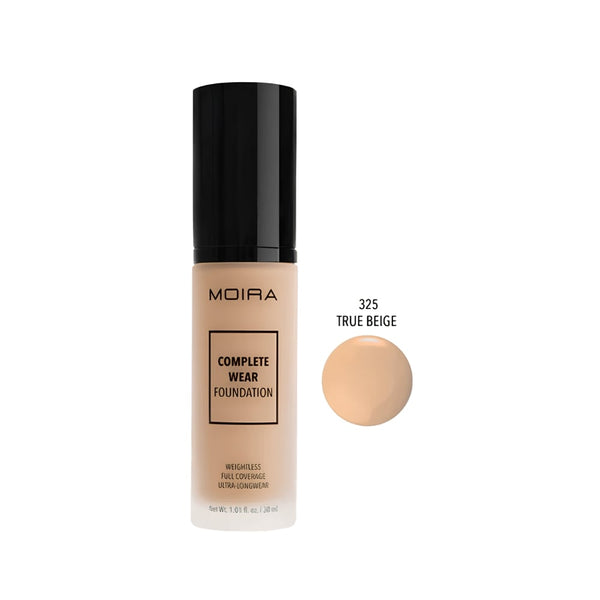 Moira Complete Wear Foundation Natural Matte Medium-to-Full Coverage 325 True Beige