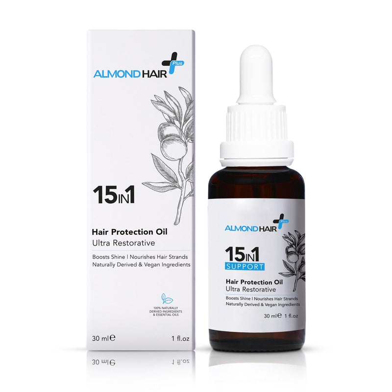 Almond Hair 15-in-1 Hair Oil Liquid Nourishing Botanical Formula for All Hair Types