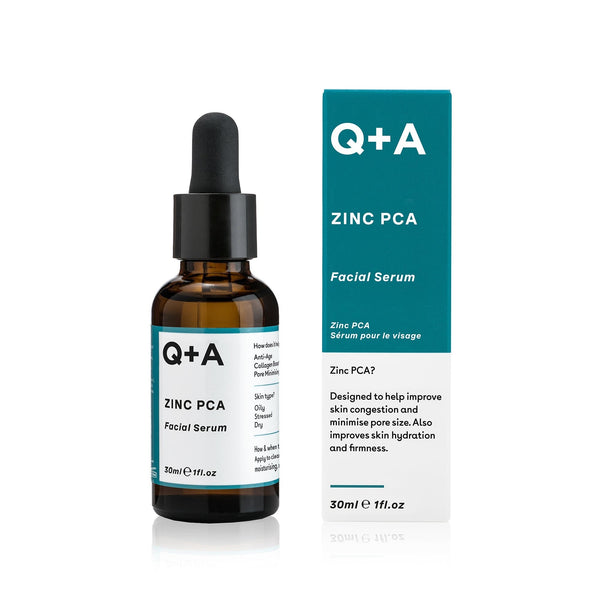 Q+A Zinc PCA Facial Serum Lightweight Hydrating Matte Finish 30ml