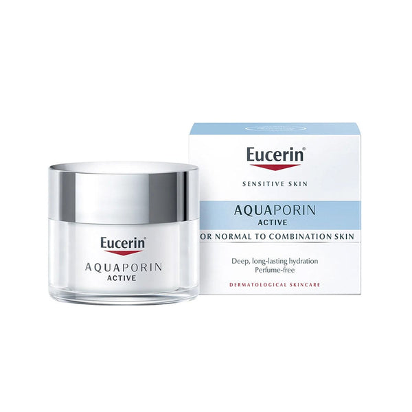 Eucerin Aquaporin Active Face Cream Lightweight Moisturizer with Gluco-Glycerol for Normal to Combination Skin, 50 ml