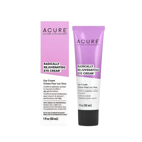 Acure Radically Rejuvenating Eye Cream, Hydrating Edelweiss & Chlorella, 30ml
