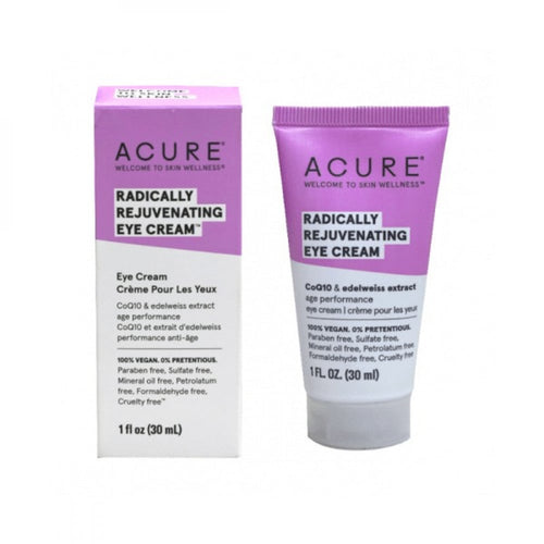 Acure Radically Rejuvenating Eye Cream, Hydrating Edelweiss & Chlorella, 30ml