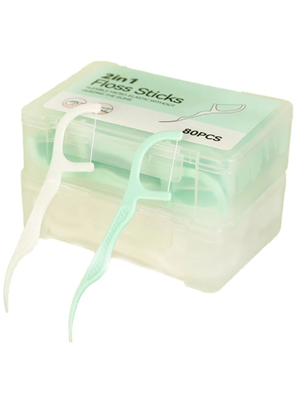Dental Floss with Sodium Fluoride, 80 Pieces