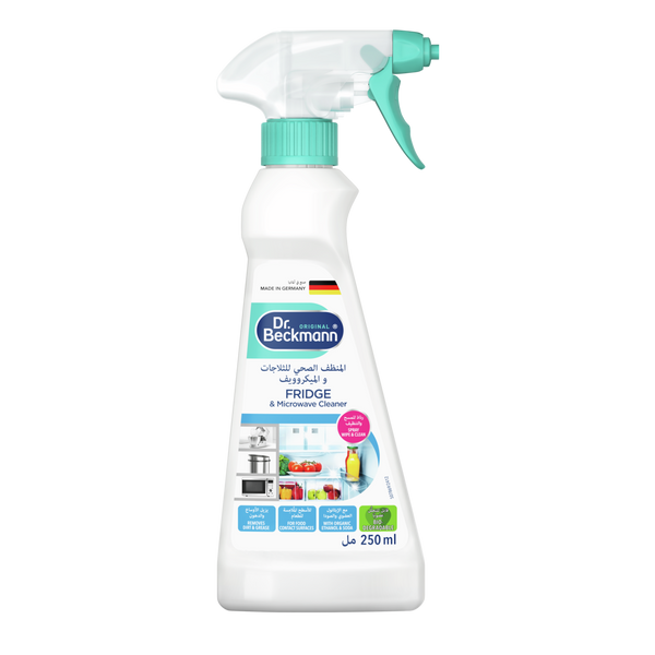 Dr. Beckmann Fridge & Microwave Cleaner Liquid Spray Organic Ethanol and Soda 250ml