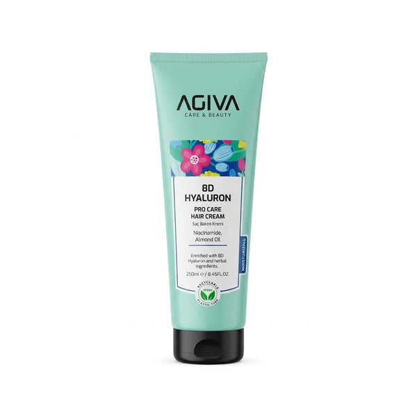 Agiva 8D Hyaluron Hair Cream Moisturizing Leave-In Treatment Hyaluronic Acid 250ml