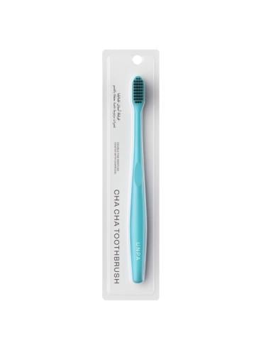 UNPA Cha-Cha Soft Dual-Bristle Charcoal Toothbrush, Light Sky Blue