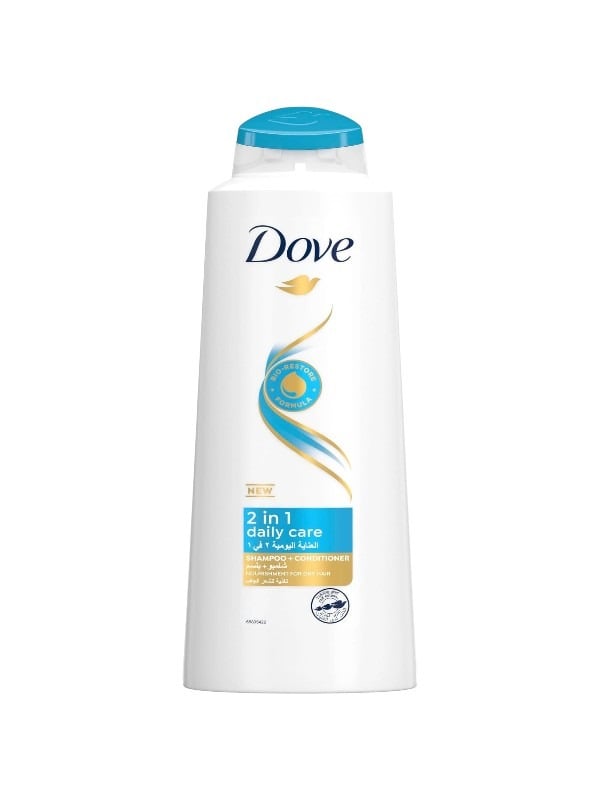 Dove Daily Care 2-in-1 Nourishing Shampoo and Conditioner for Dry Hair 590 ml