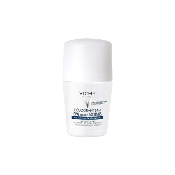 Vichy 24H Roll-On Deodorant Fragrance-Free Alcohol-Free Salt-Free 50 ml