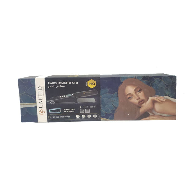 United Professional Ceramic Hair Straightener UN-M527, 230C, 100-240V
