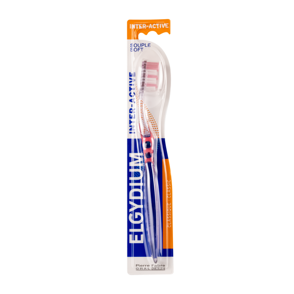 Elgydium Interactive Toothbrush Soft Nylon Bristles Two Lengths