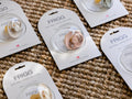 FRIGG Rope Silicone Baby Pacifier 0-6 Months 2-Pack Cream/Sage