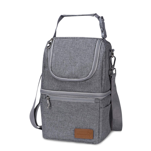 Momcozy Insulated Breastmilk Bottle Cooler Bag Thermal Storage Gray 1 Piece