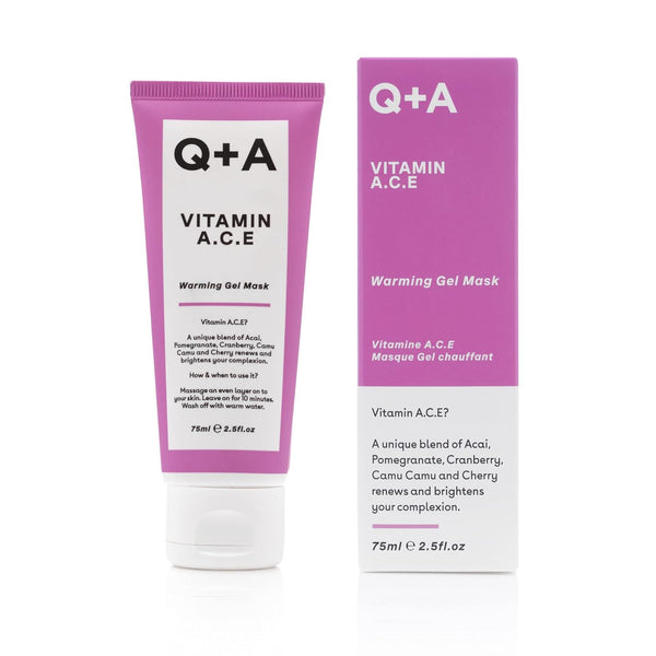 Q+A Vitamin A.C.E Warming Gel Face Mask with Vitamins A, C & E 75ml - 103227777