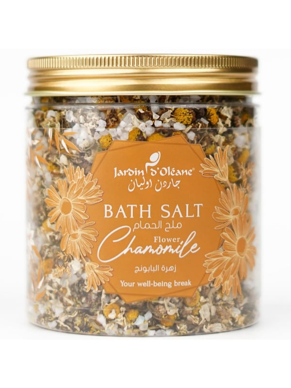 Jardin d'Oleane Chamomile Bath Salt Sea Salt Blend, 500g