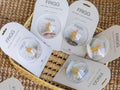 FRIGG Rope Silicone Baby Pacifier 6-18 Months, 2-Pack, Blush/Cream