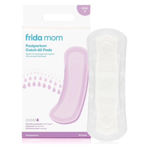 Frida Mom Postpartum Catch-All Pads, 6-Layer Maximum Absorbency, 18 Count
