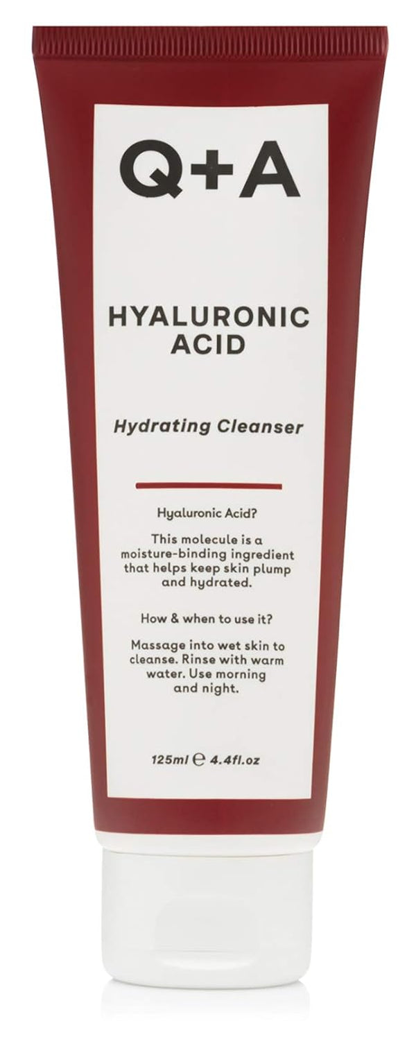 Q+A Hyaluronic Acid Cleansing Gel Hydrating Facial Cleanser 125ml