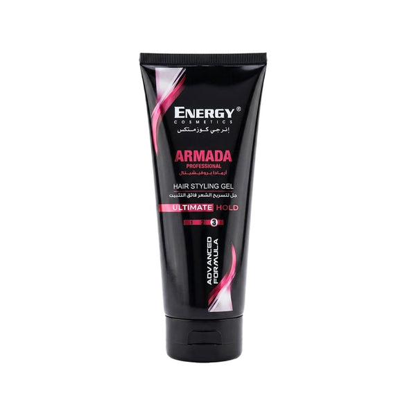 Energy Cosmetics Ultimate Hold Hair Styling Gel Strong Hold Natural Finish 200ml