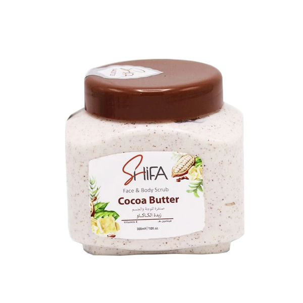 Shifa Cocoa Butter Face and Body Scrub Exfoliating Moisturizer 300ml