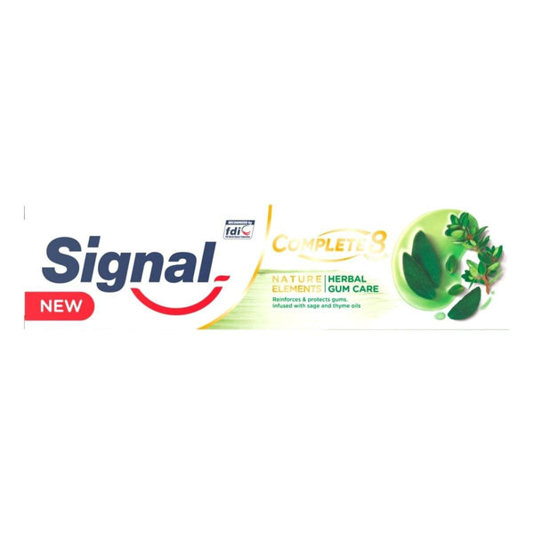 Signal Complete 8 Natural Herbal Toothpaste with Sage and Thyme Oils